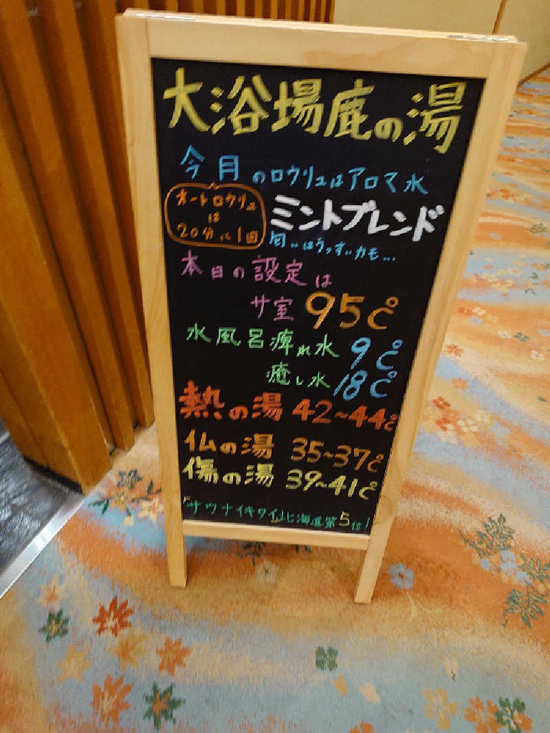 まほらさんの定山渓 鹿の湯のサ活写真