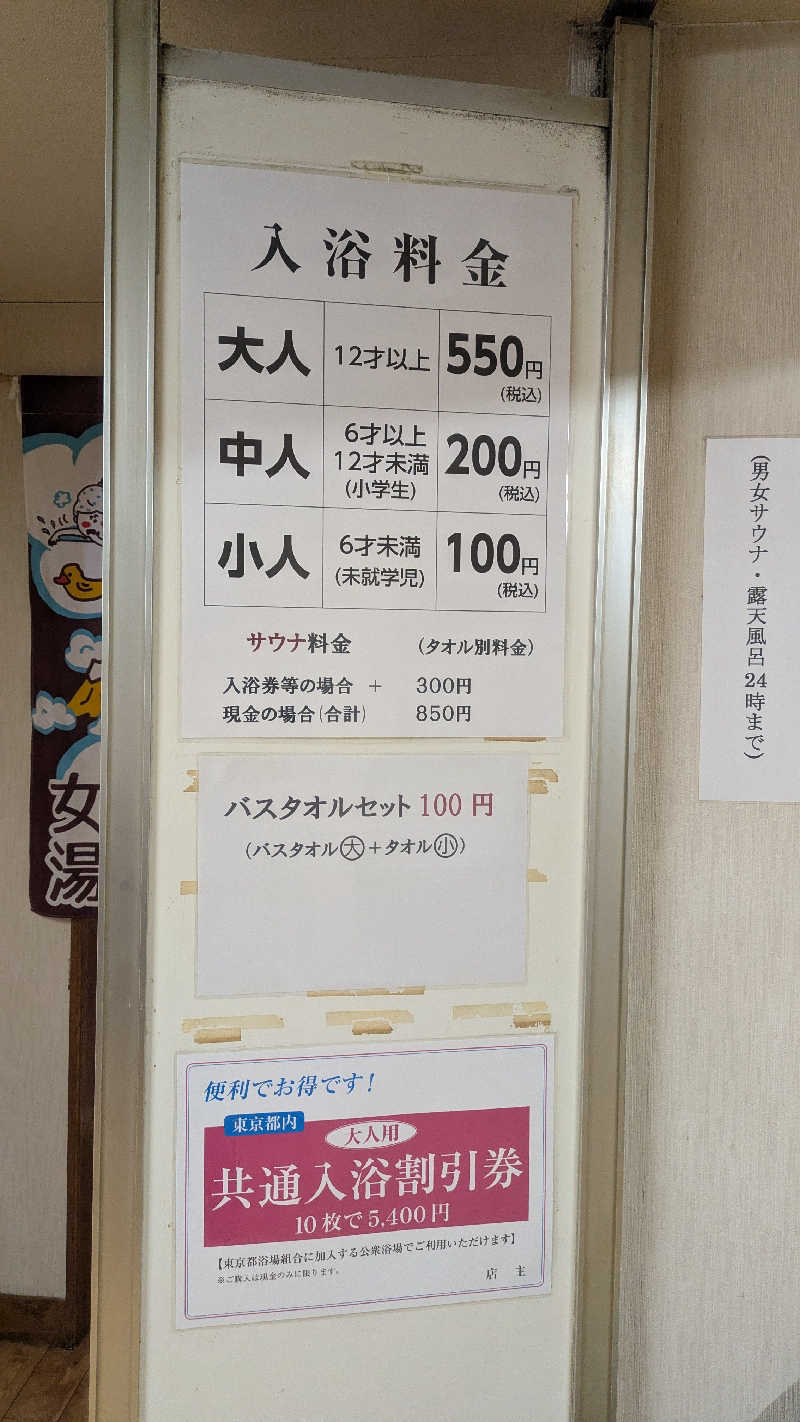 まいさんの辰巳湯のサ活写真