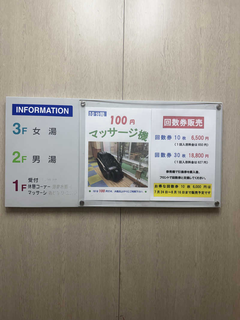 ゆーうこさんのかざし温泉のサ活写真