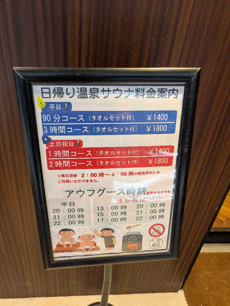 りうさんのサウナリゾートオリエンタル上野 (センチュリオンホテル&スパ上野駅前)のサ活写真