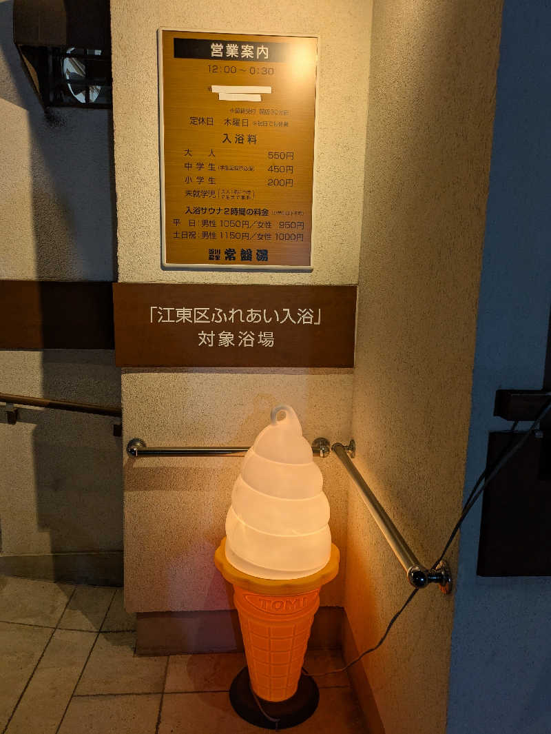 りうさんの深川温泉 常盤湯のサ活写真