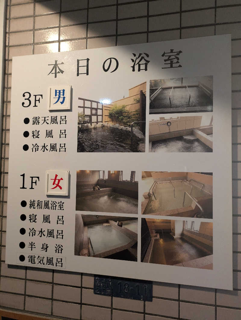 りうさんの西品川温泉 宮城湯のサ活写真