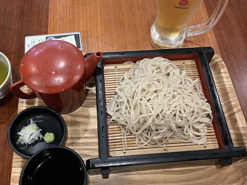 生ビール 手打ちそば