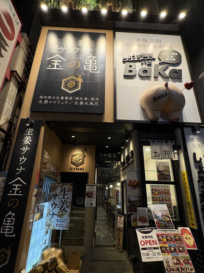 おにぎり丸3世さんの生姜サウナ 金の亀のサ活写真