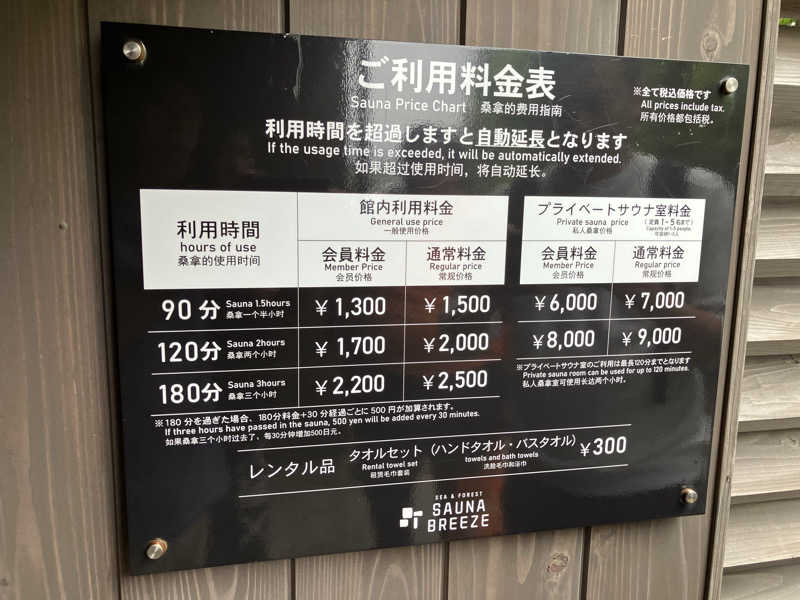 ジョニーさんのSAUNA BREEZEのサ活写真