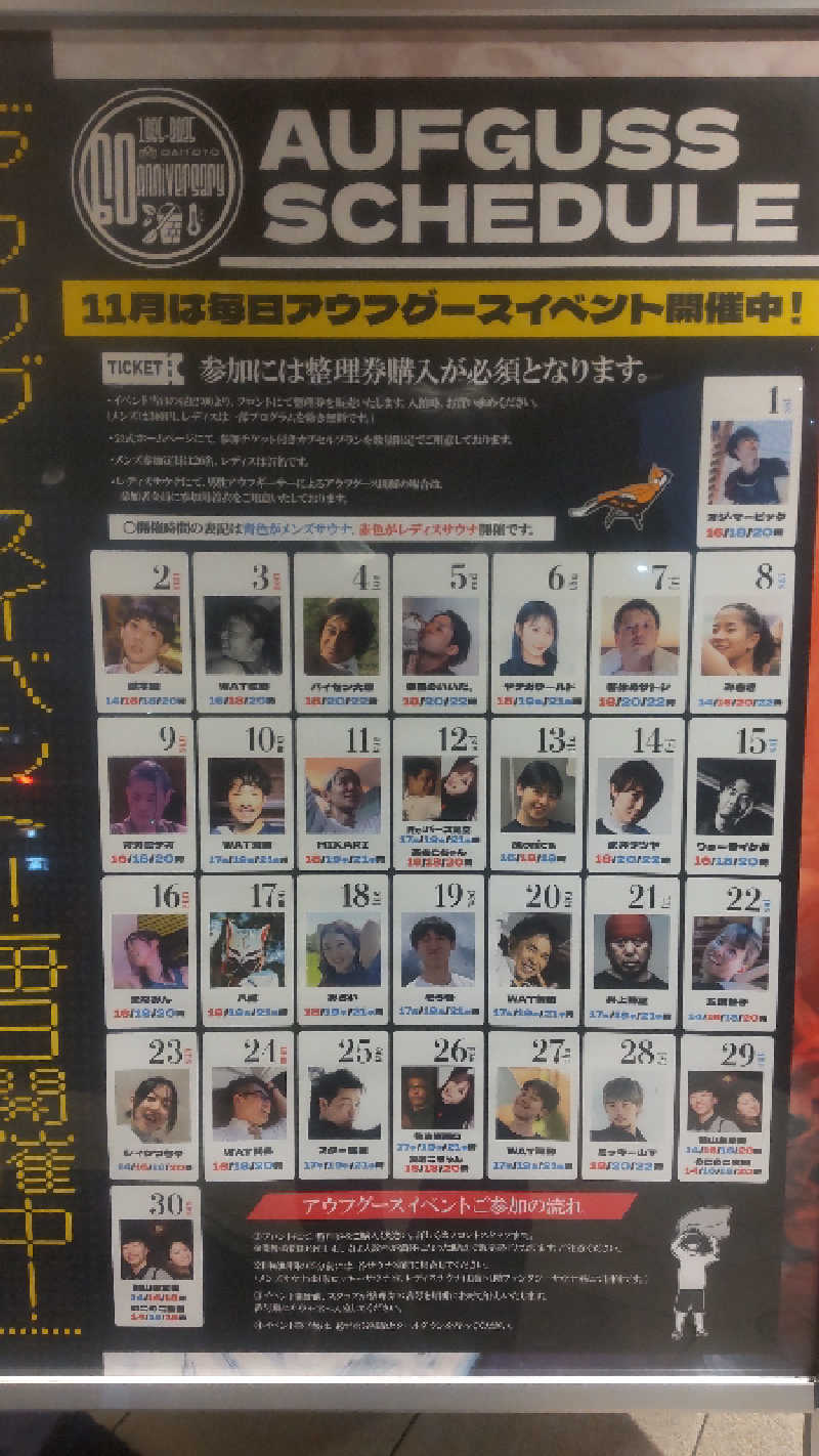 革ジャンさんのサウナ&スパ カプセルホテル 大東洋のサ活写真