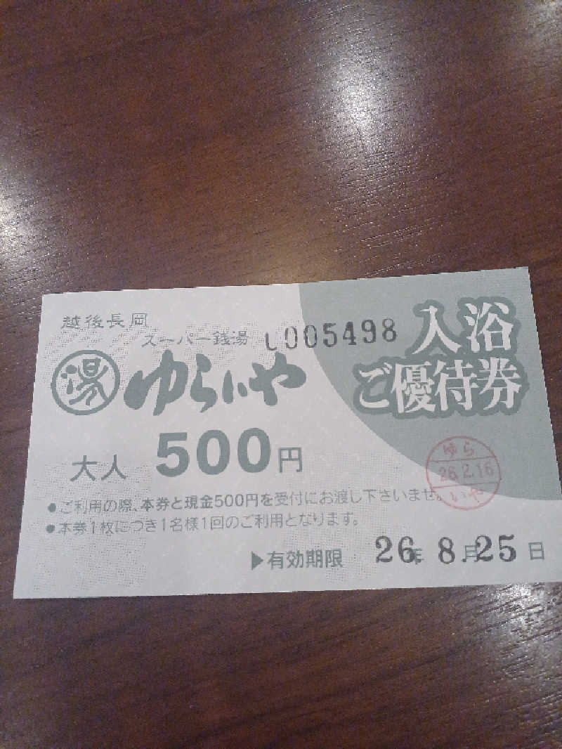 タナカさんのスーパー銭湯 越後長岡ゆらいやのサ活写真