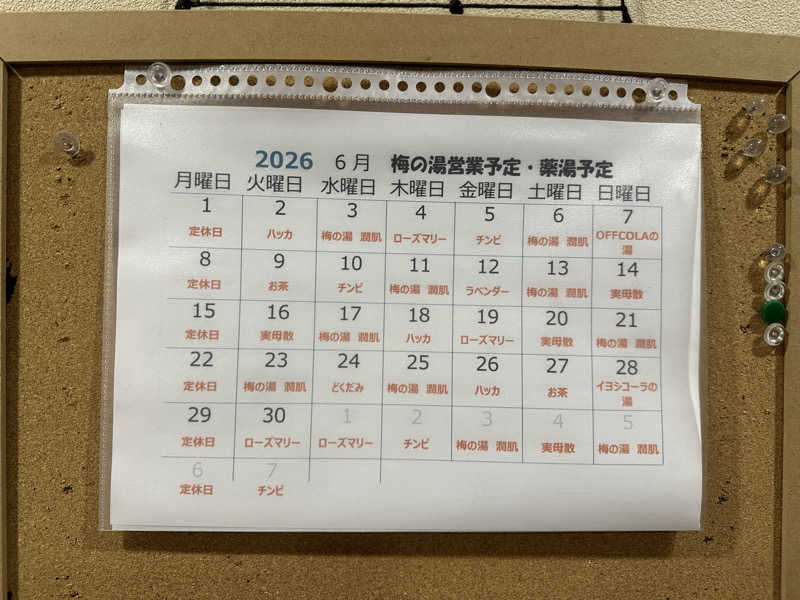 ななまるさんの梅の湯のサ活写真