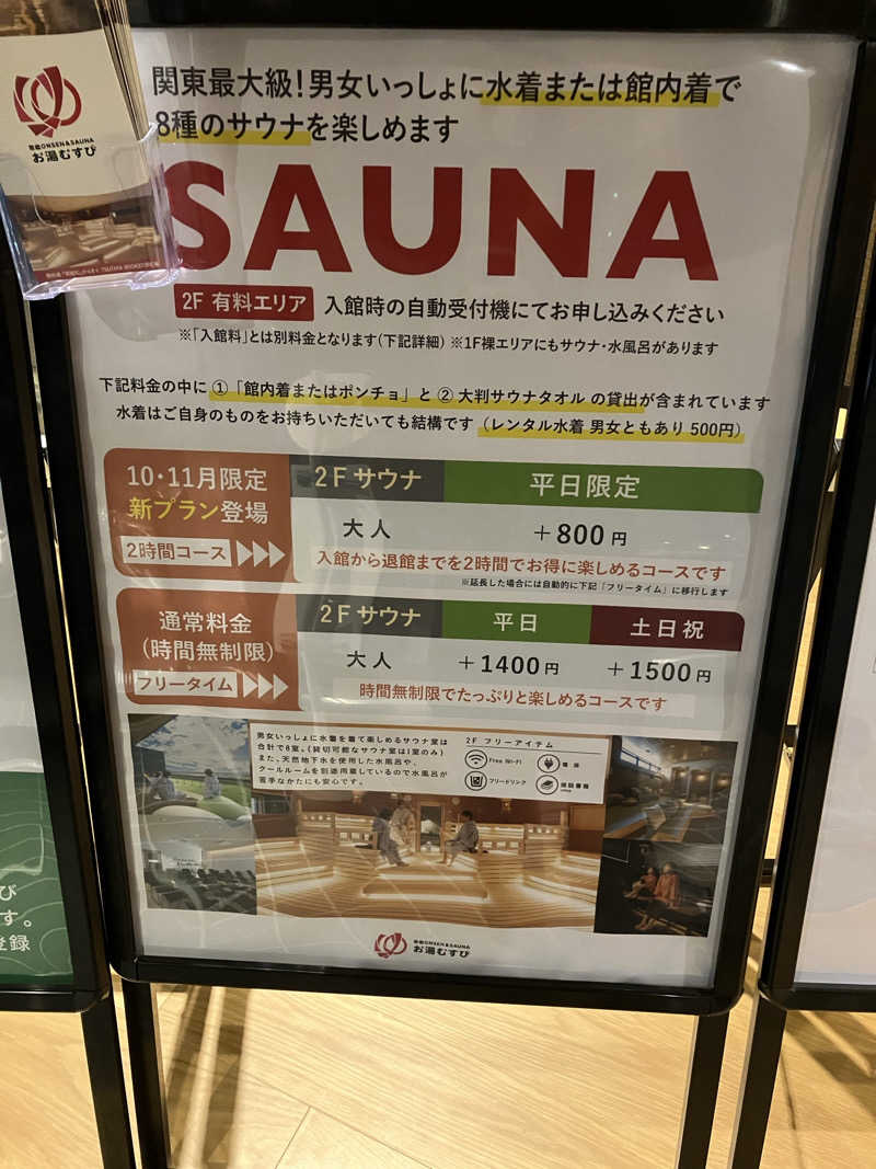 便〜BEN〜さんの常総ONSEN&SAUNA お湯むすびのサ活写真