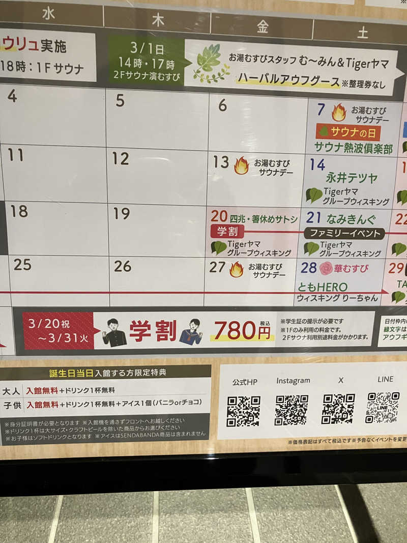 便〜BEN〜さんの常総ONSEN&SAUNA お湯むすびのサ活写真
