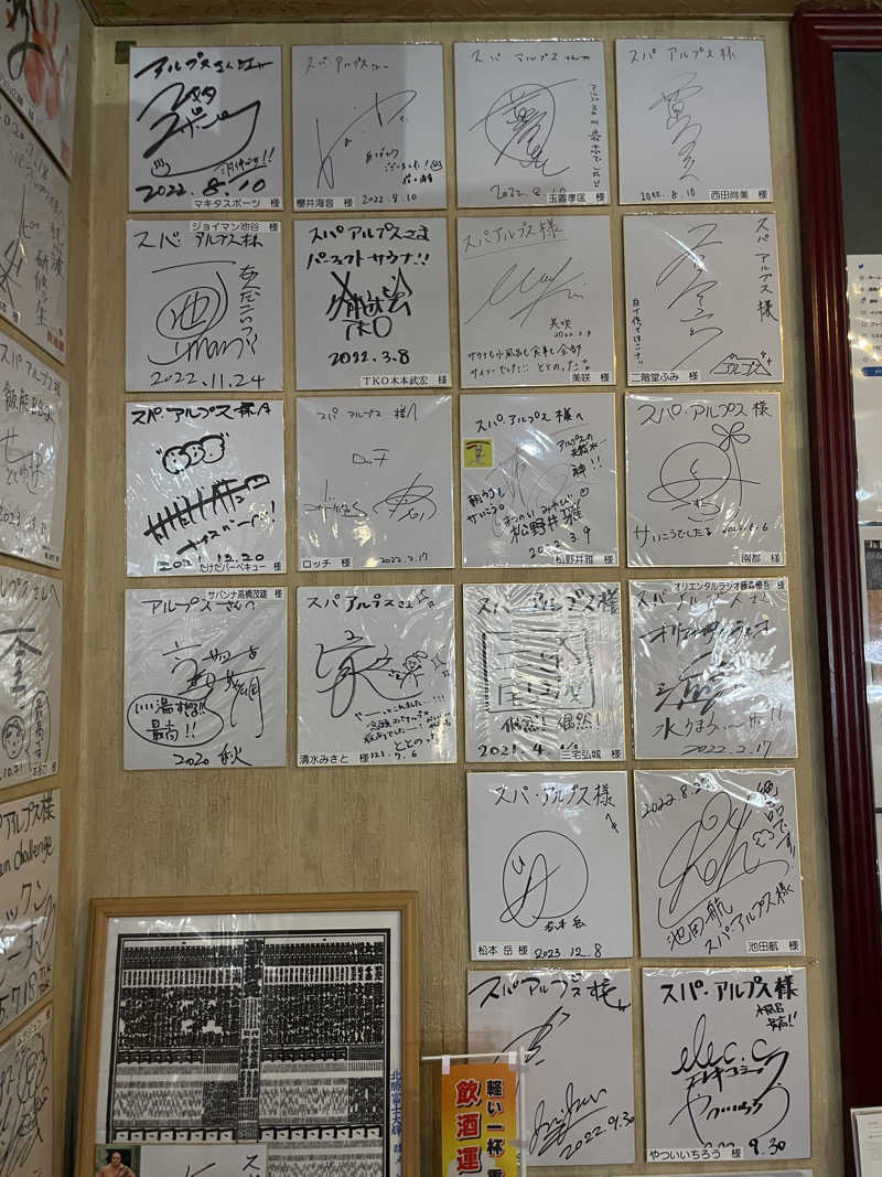 あおちゃんさんのスパ・アルプスのサ活写真