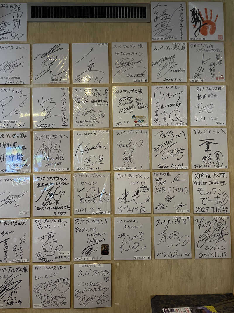 あおちゃんさんのスパ・アルプスのサ活写真