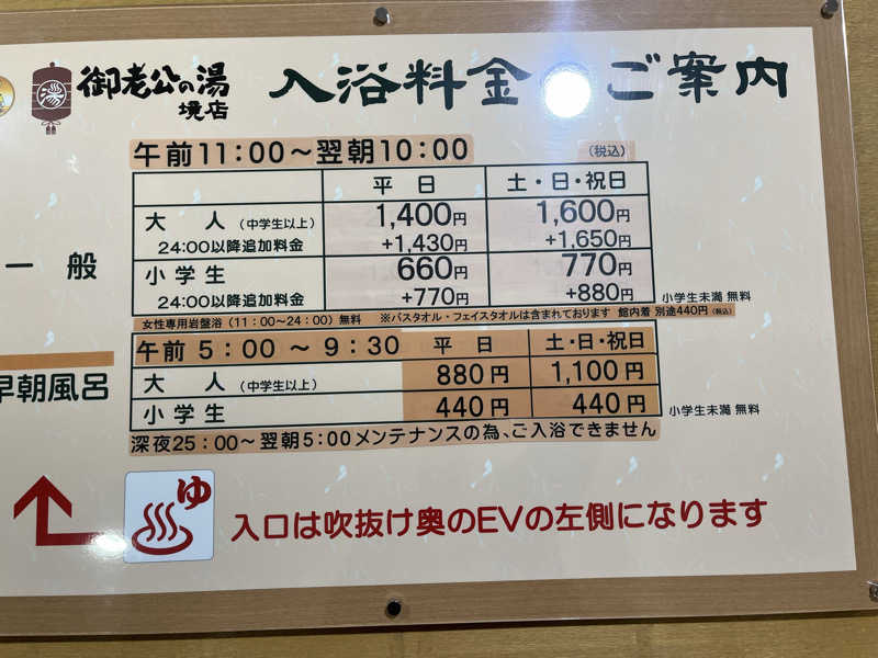 長友さんさんの御老公の湯 境店のサ活写真