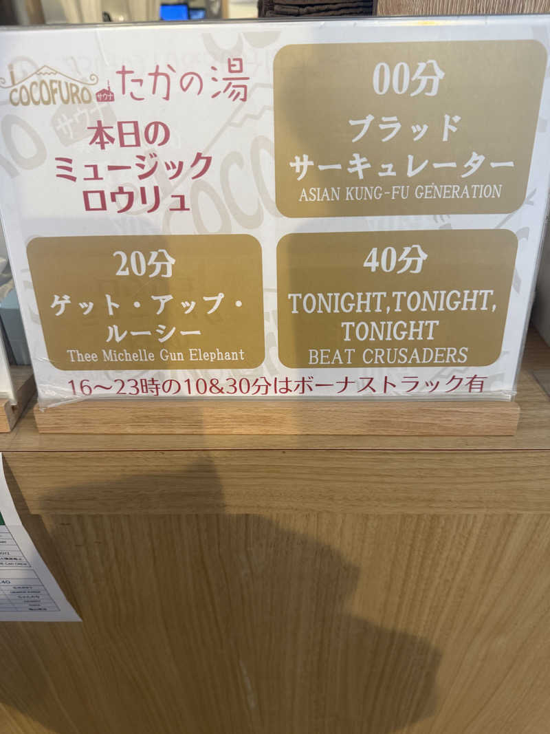 Ryo-MさんのCOCOFURO たかの湯のサ活写真