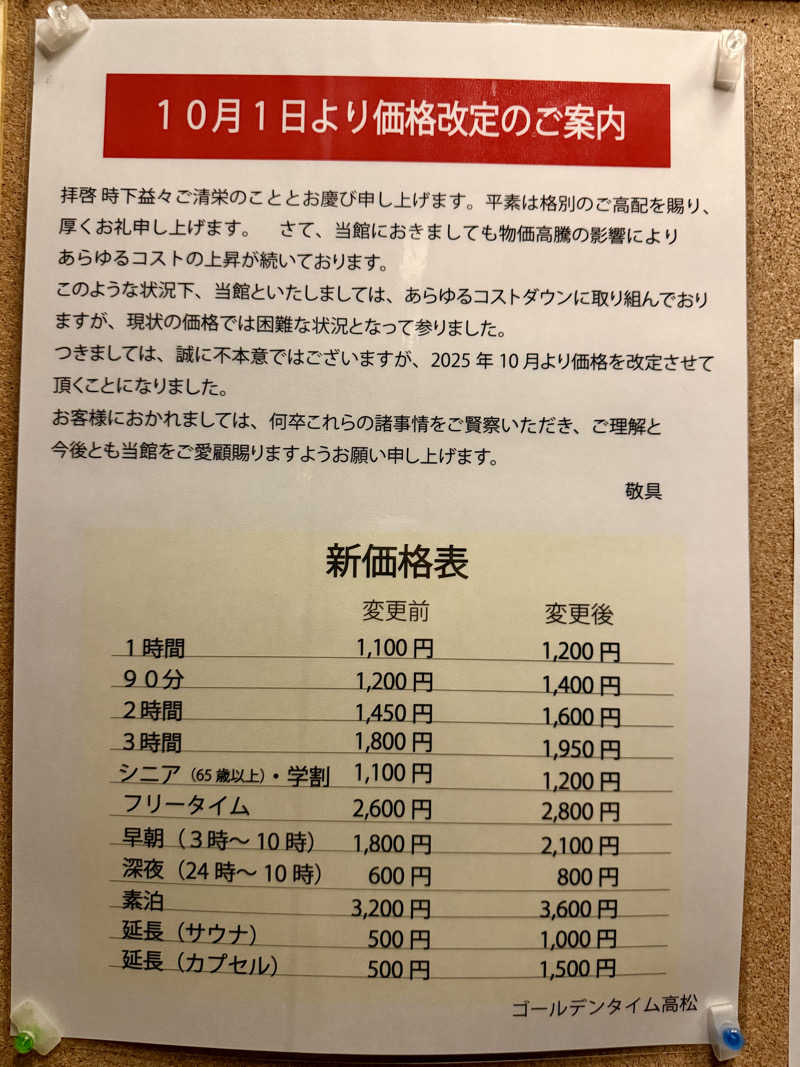 にわかサウナ〜PINE🥳(まっちゃん)さんのゴールデンタイム高松のサ活写真