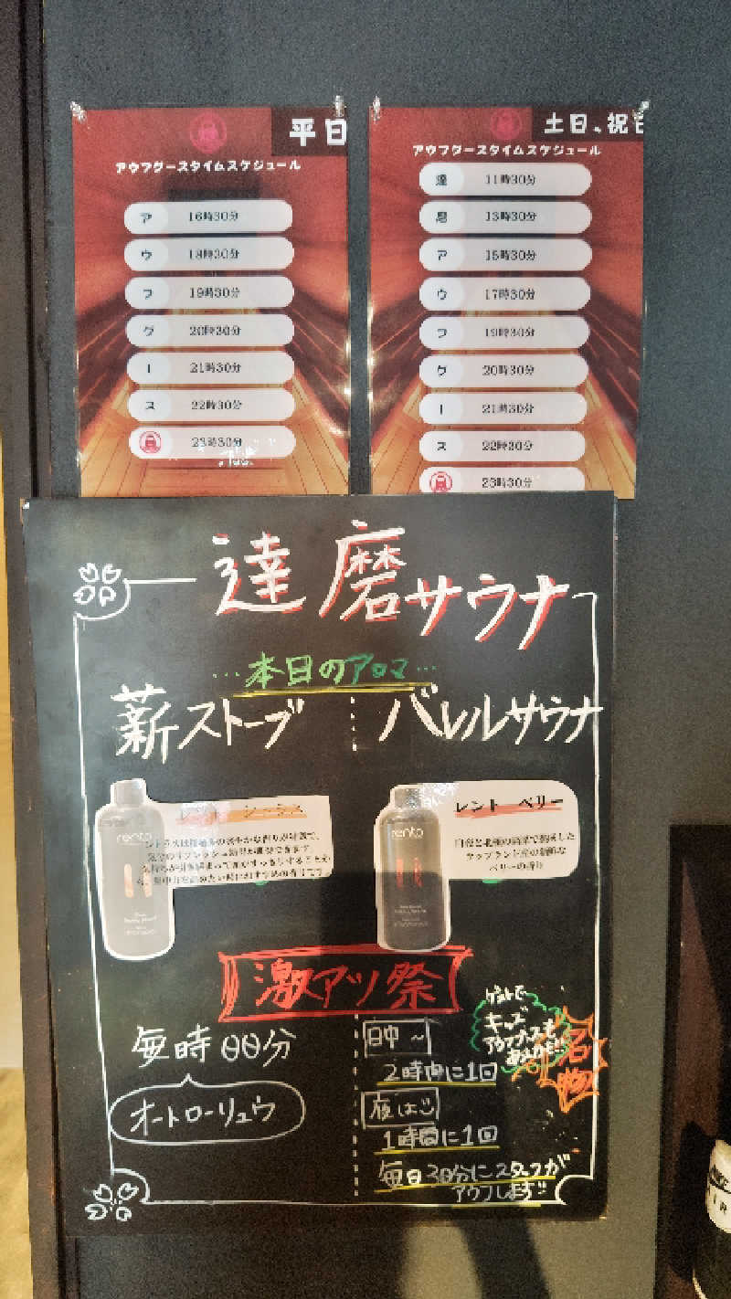 シーザーさんの達磨サウナのサ活写真