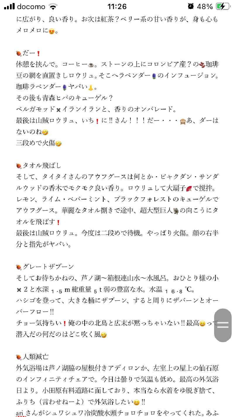 ヨネ（ヨネロッキー）さんの山賊サウナのサ活写真