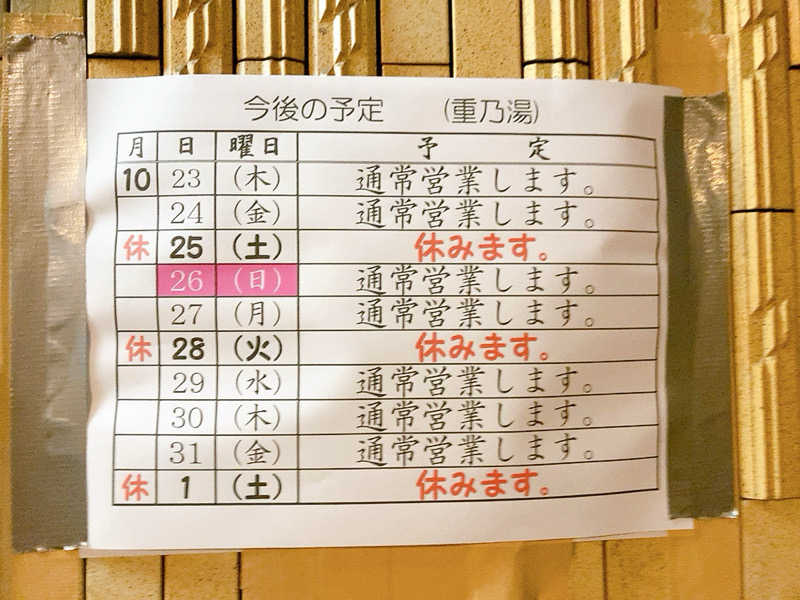 ヨネ（ヨネロッキー）さんの重の湯のサ活写真