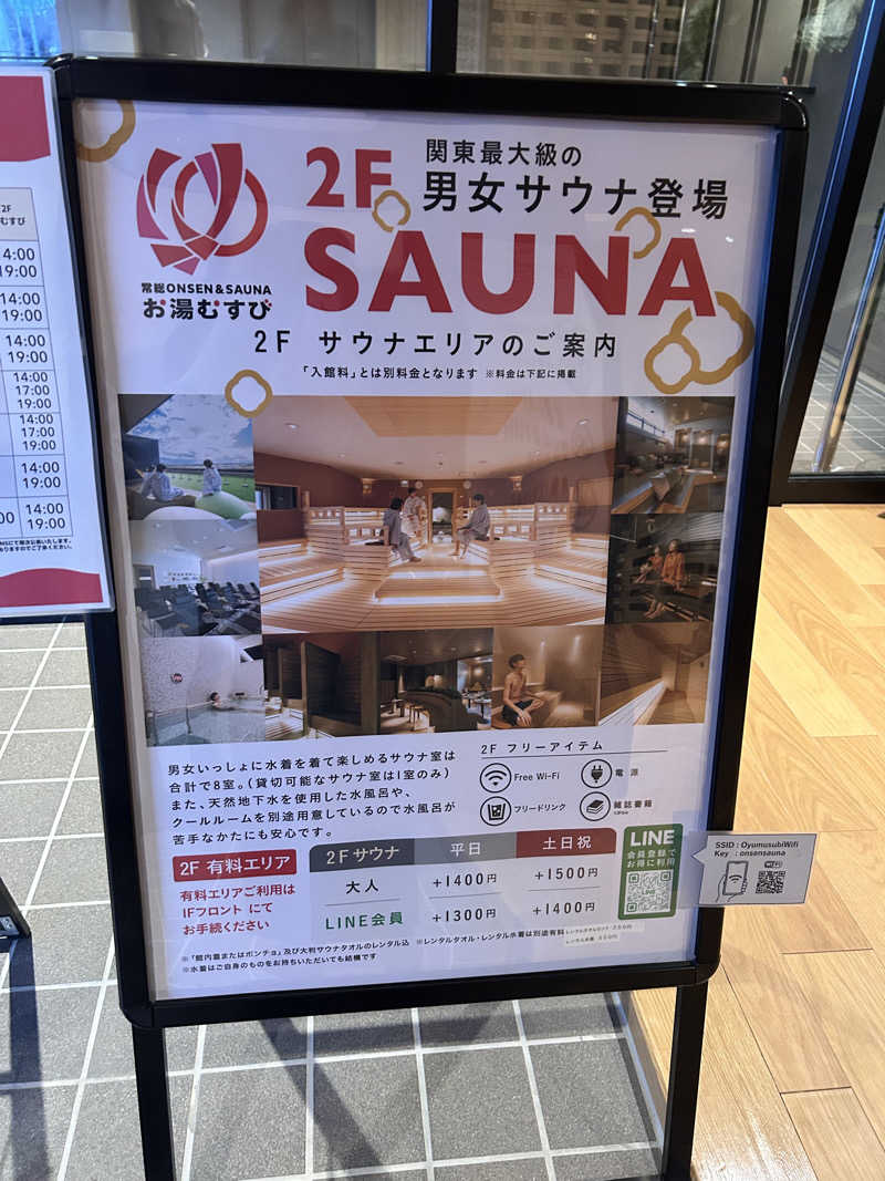 ちゃんかよさんの常総ONSEN&SAUNA お湯むすびのサ活写真