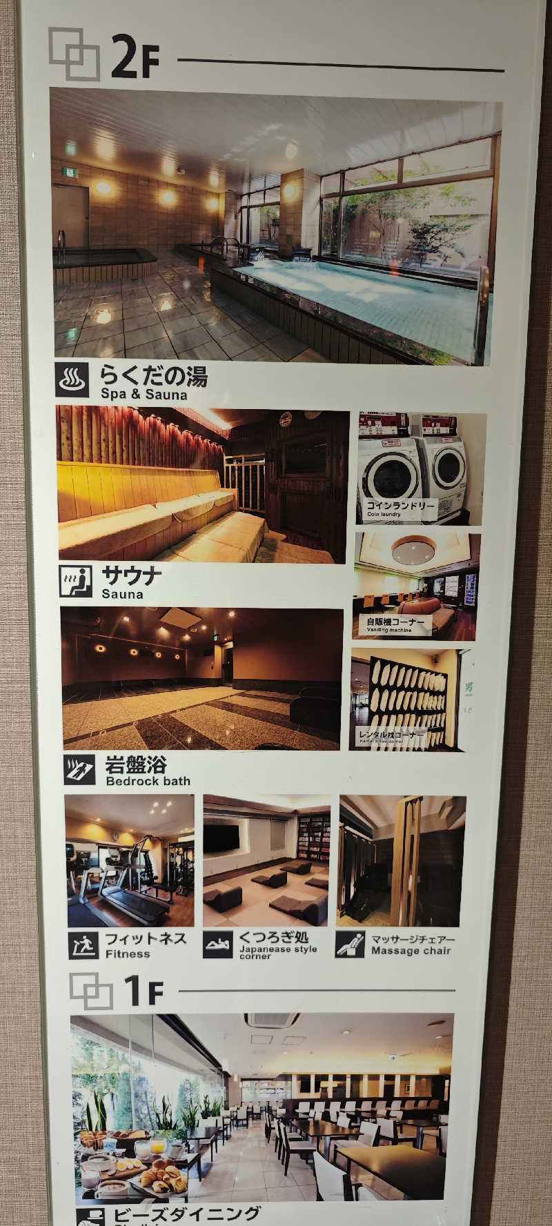 けんさんの名古屋ビーズホテル らくだの湯のサ活写真
