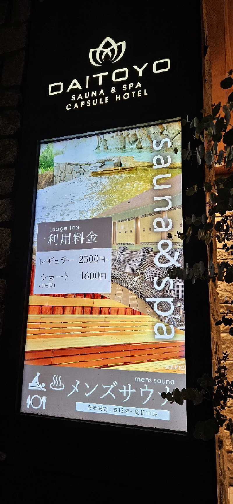 ねき゛さんのサウナ&スパ カプセルホテル 大東洋のサ活写真