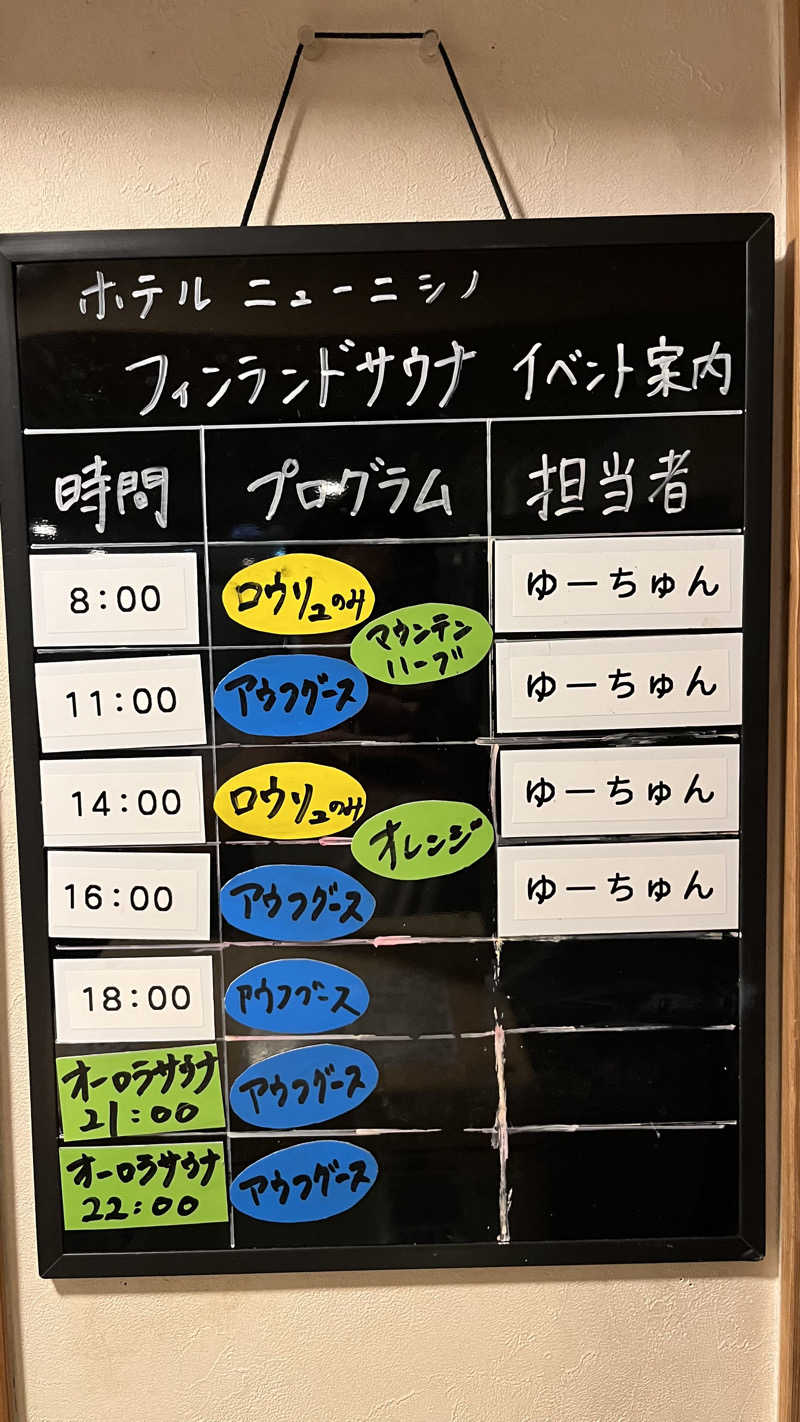 ささささんのニューニシノサウナ&天然温泉のサ活写真