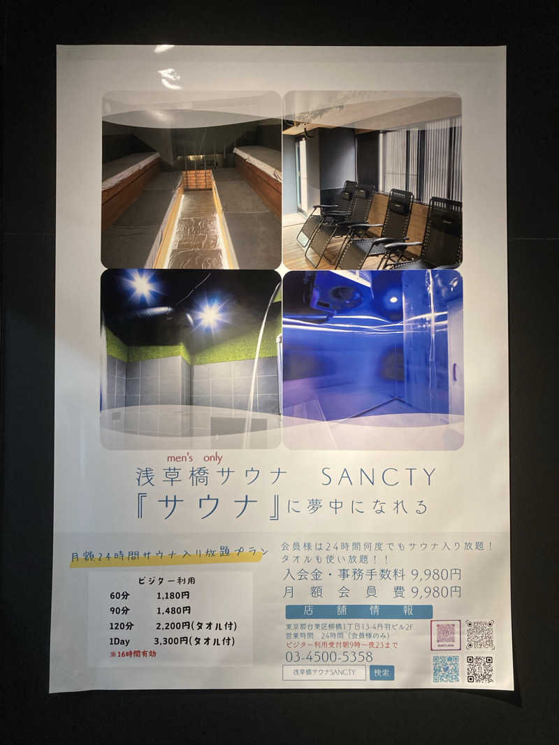 鉄馬ライダーさんの浅草橋サウナ SANCTYのサ活写真