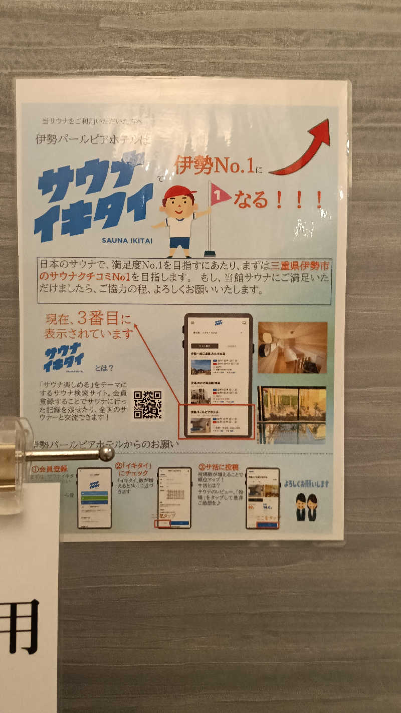 毎週サウナさんの伊勢パールピアホテルのサ活写真