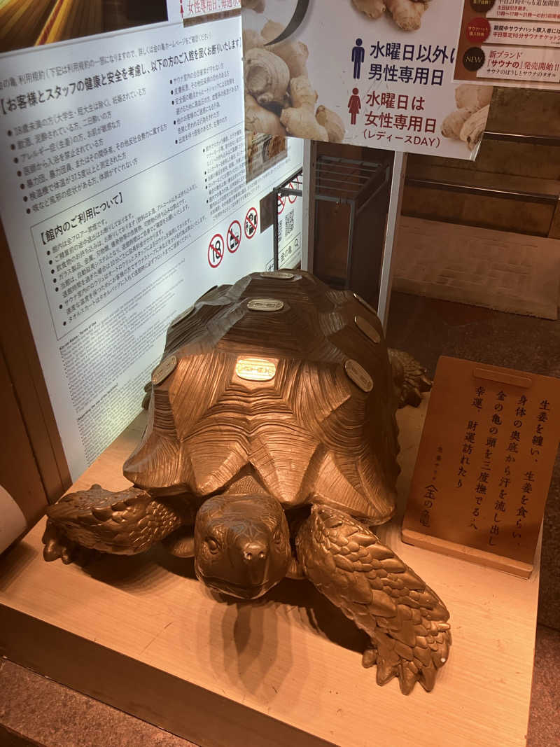 お刺身食べたいさんの生姜サウナ「金の亀」のサ活写真