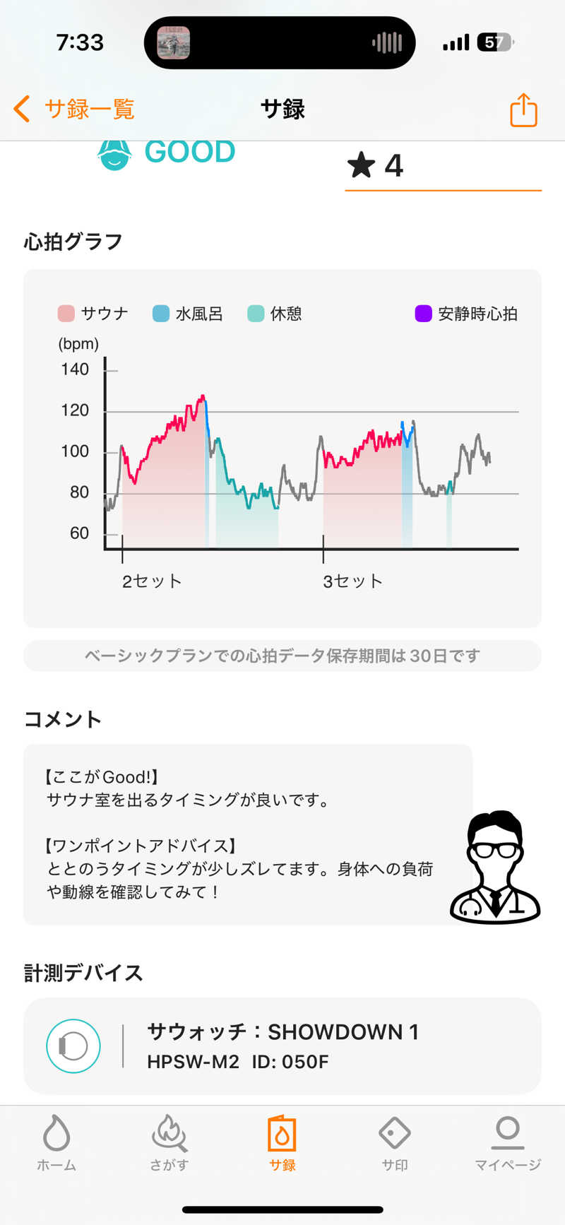ターさんの横濱スパヒルズ 竜泉寺の湯のサ活写真