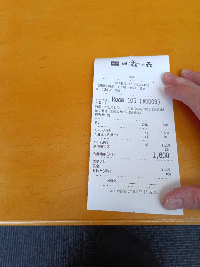 まっちゃんさんのホテル甘露の森のサ活写真