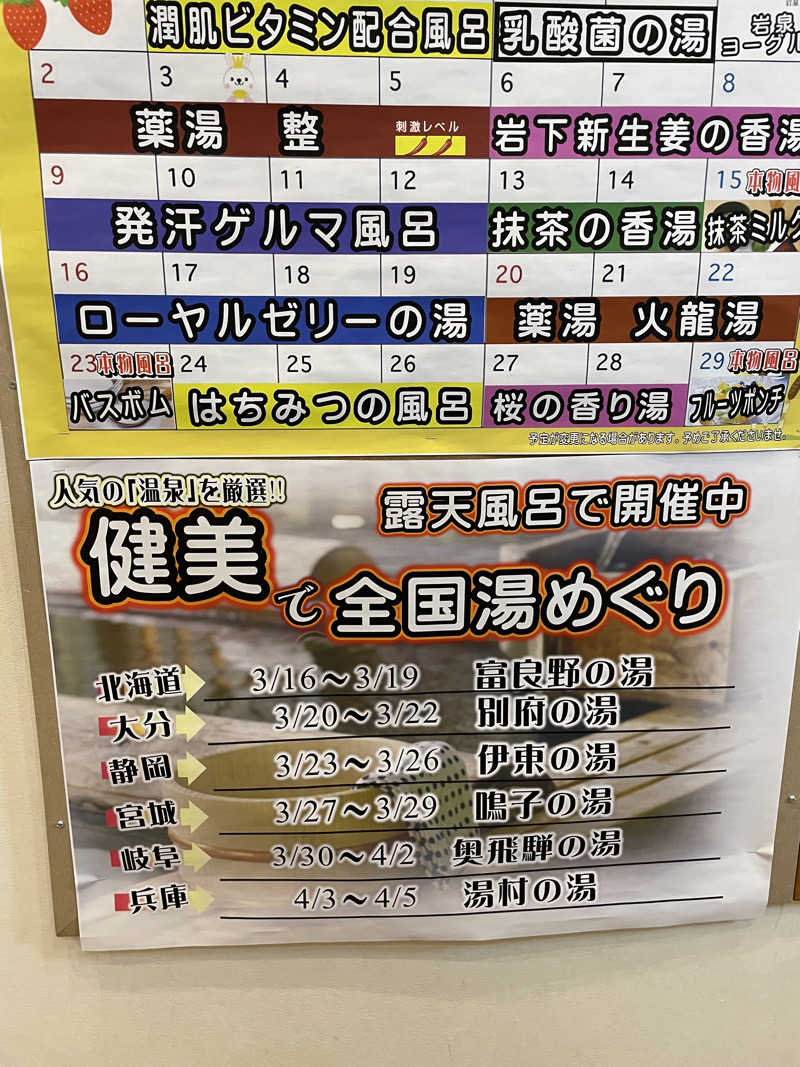 もこせさんの越谷健美の湯のサ活写真