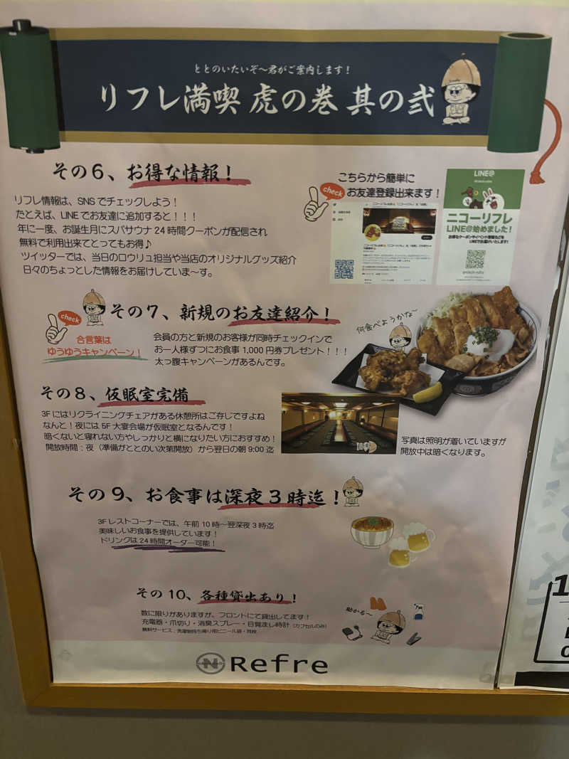 うなぎ犬さんのニコーリフレ SAPPOROのサ活写真