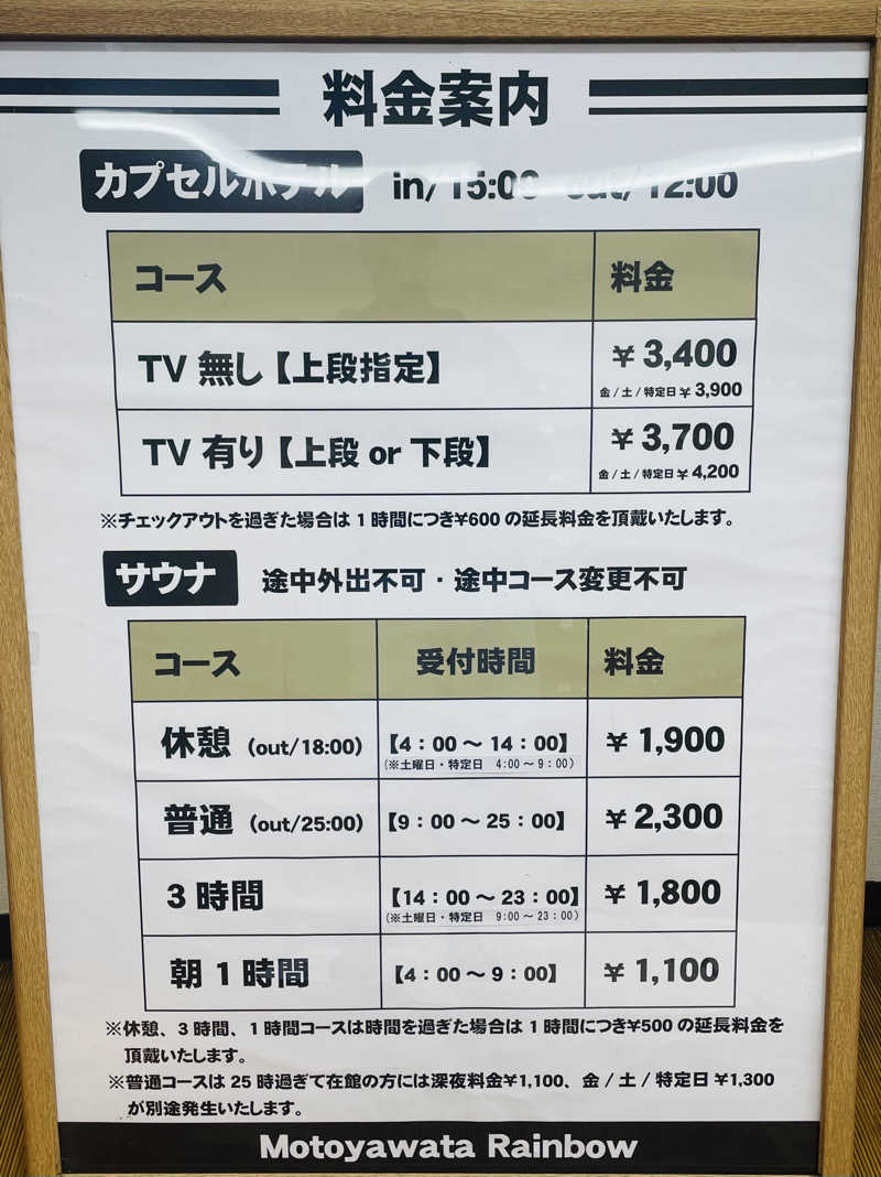 齊藤宏樹さんのサウナ&カプセルホテルレインボー本八幡店のサ活写真