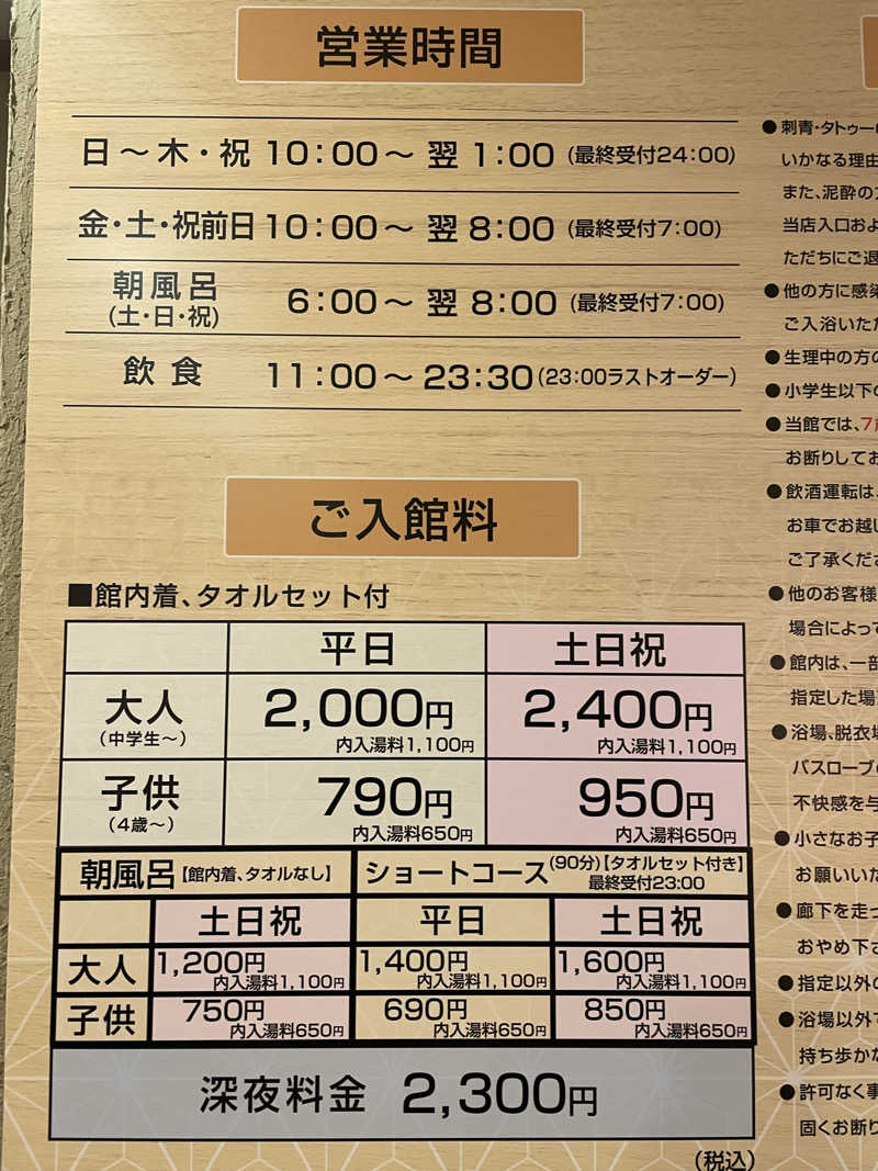 齊藤宏樹さんのRAKU SPA Station 府中のサ活写真