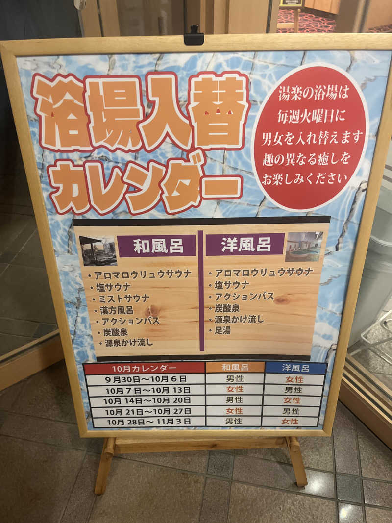 37-87中毒さんのくつろぎ天然温泉 湯楽のサ活写真