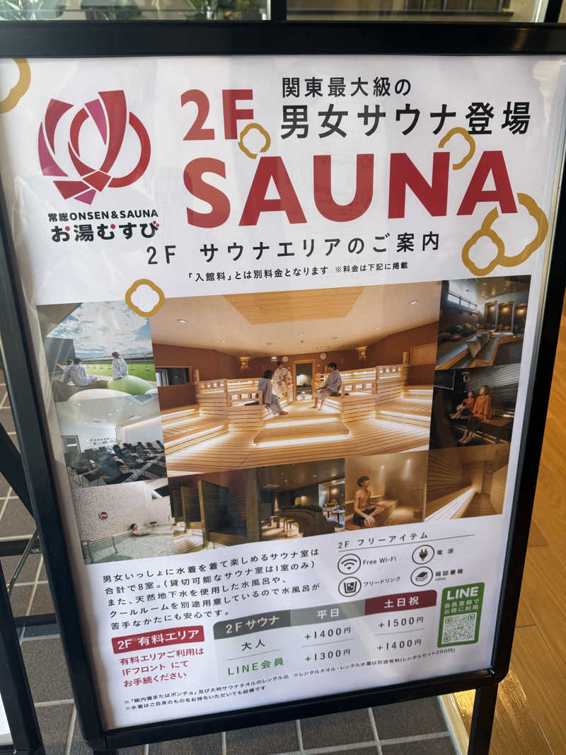 sauさんの常総ONSEN&SAUNA お湯むすびのサ活写真