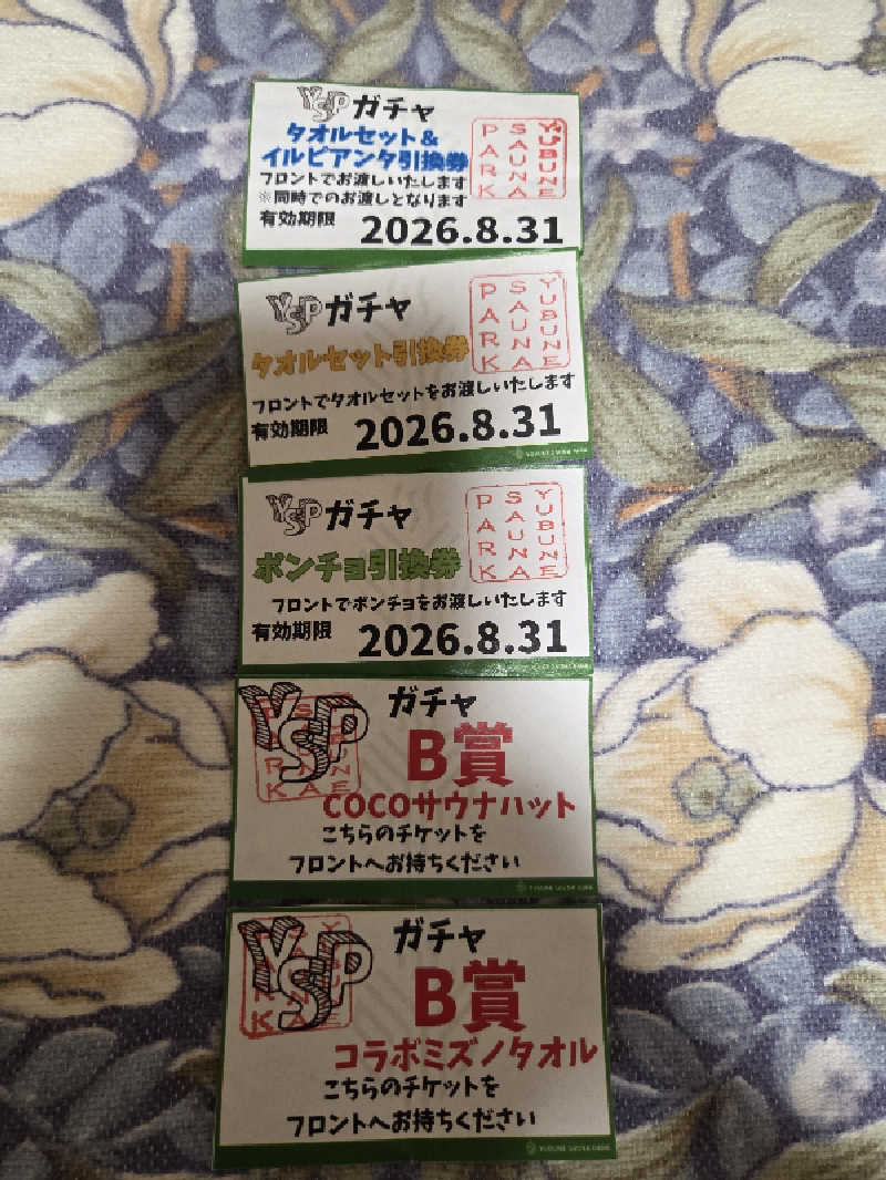 シルビアばぁちゃん(知意子)さんのYUBUNE SAUNA PARK はにゅうの湯のサ活写真