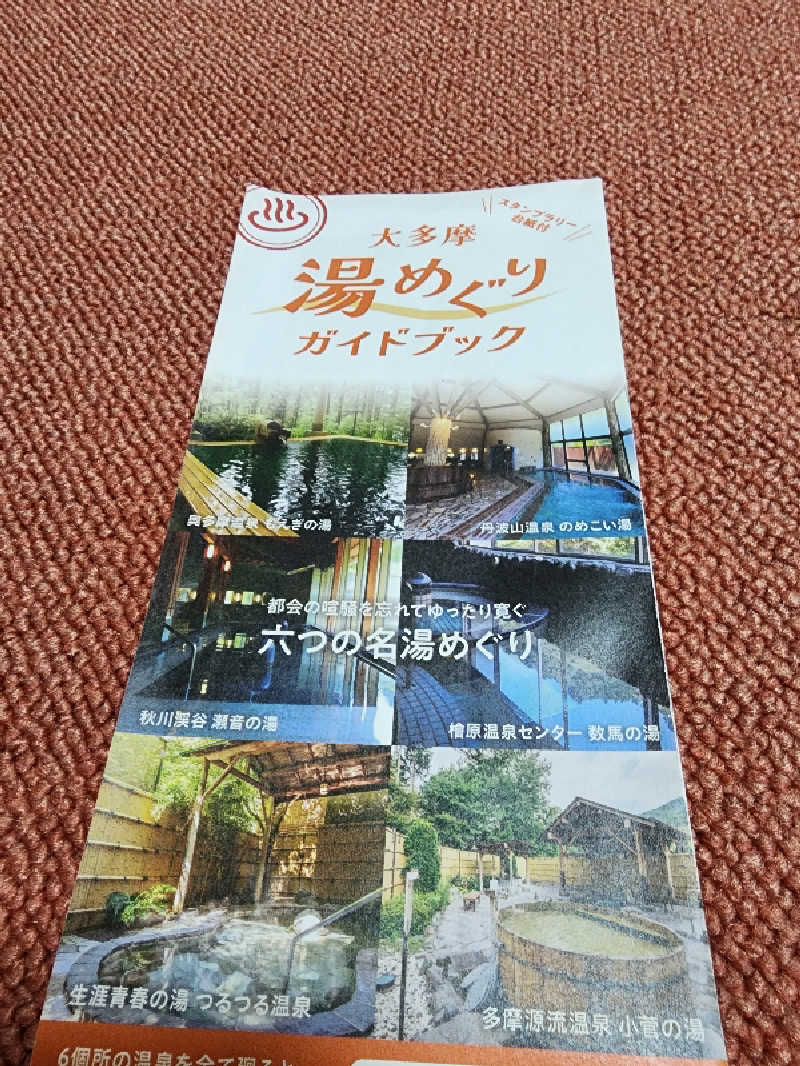 ムッシュ腰痛さんの檜原温泉センター 数馬の湯のサ活写真