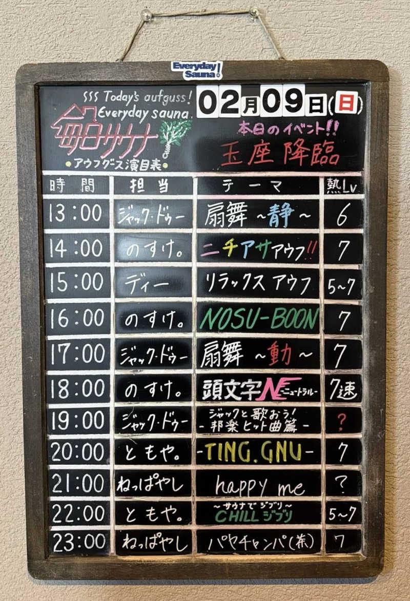 たかちゃん🐈‍⬛さんの毎日サウナ 前橋本店のサ活写真