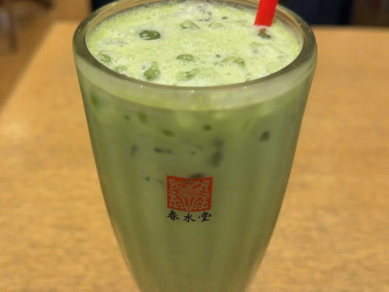 抹茶ミルク　砂糖🍐タピオカ🍐