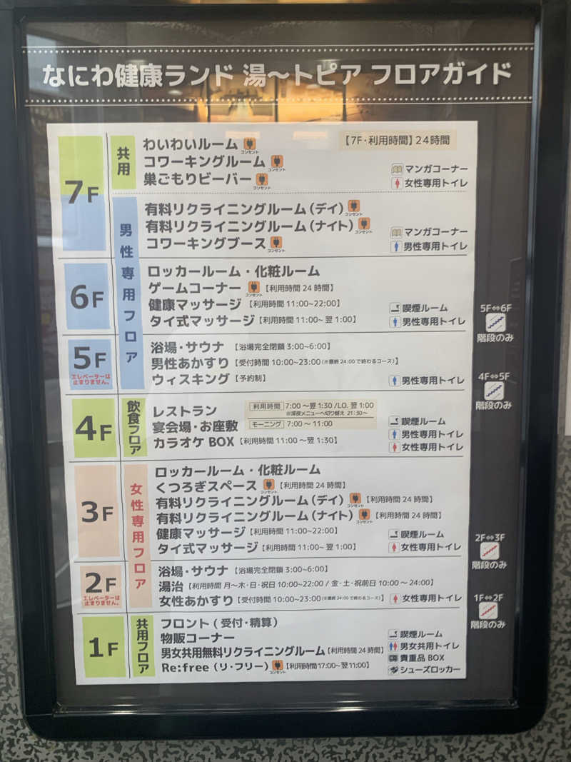 いちごぱふぇさんのなにわ健康ランド 湯〜トピアのサ活写真