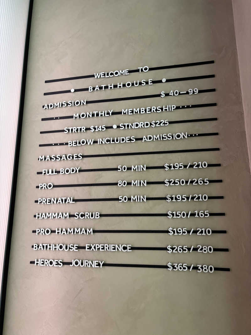 アマをさんのBathhouse Flatironのサ活写真