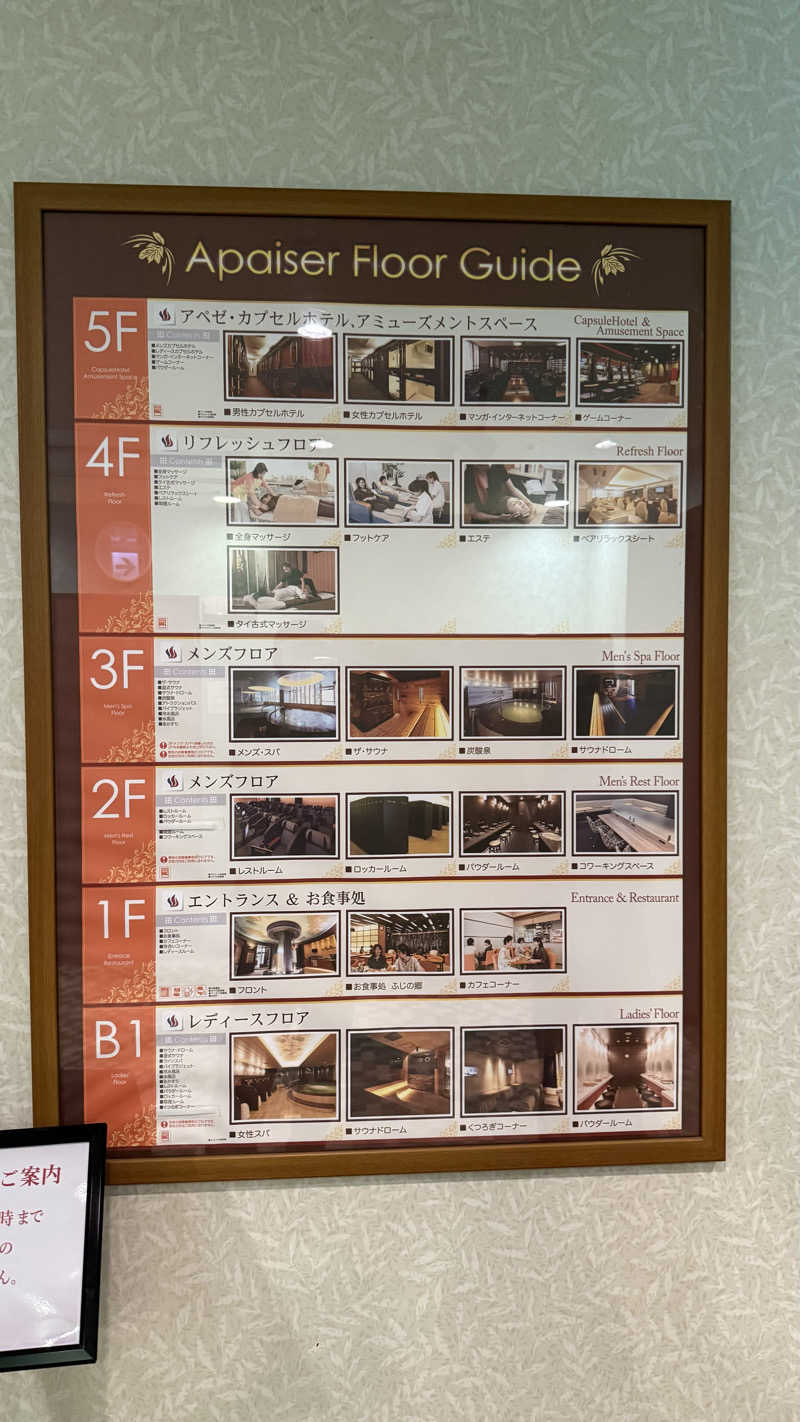 aichi03saunarさんのリラクゼーションスパ アペゼのサ活写真
