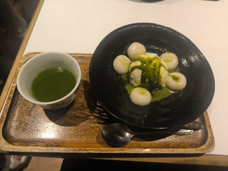 抹茶とクリーム抹茶白玉