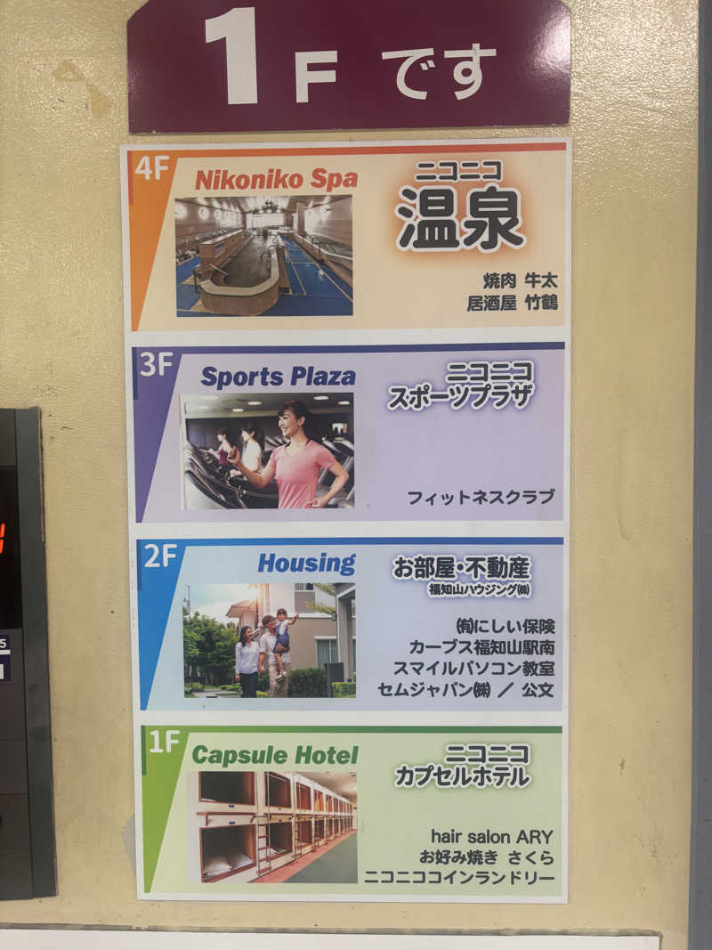 yellow fightさんのニコニコ温泉のサ活写真