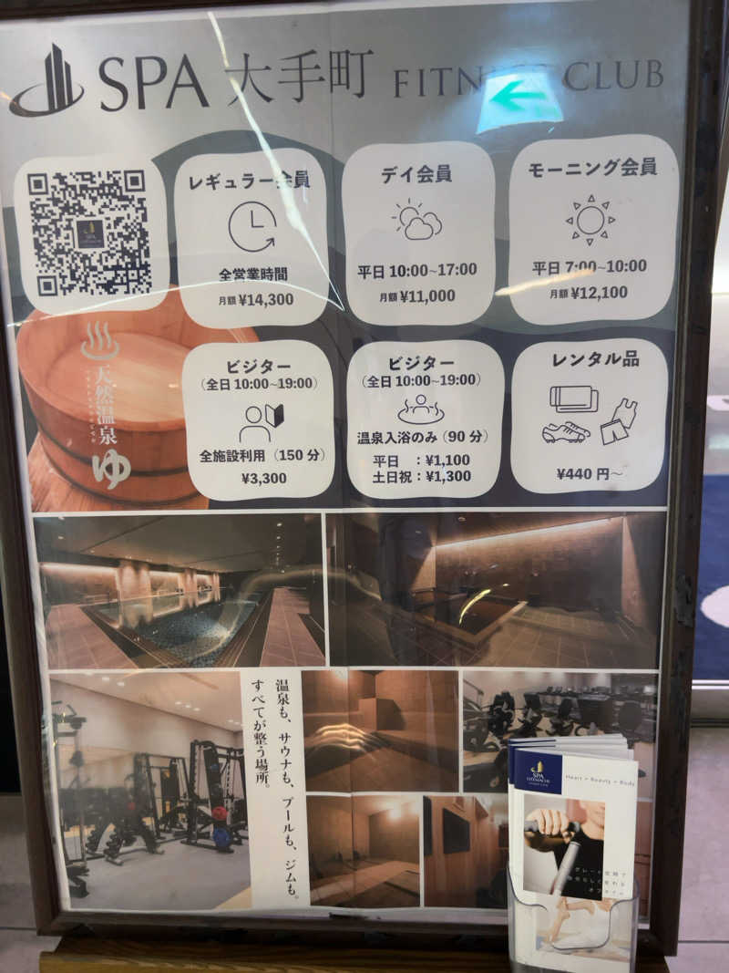 りさんのSPA大手町 FITNESS CLUBのサ活写真