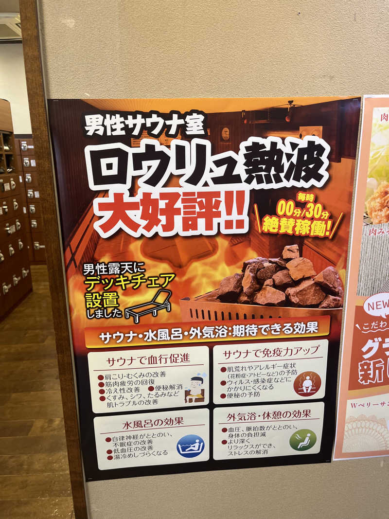 いのいのさんの極楽湯 名取店のサ活写真