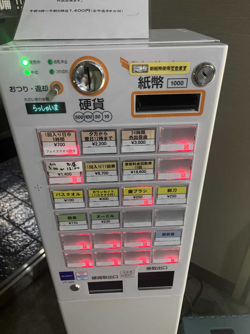 いのいのさんのこおりやま駅前サウナ24のサ活写真