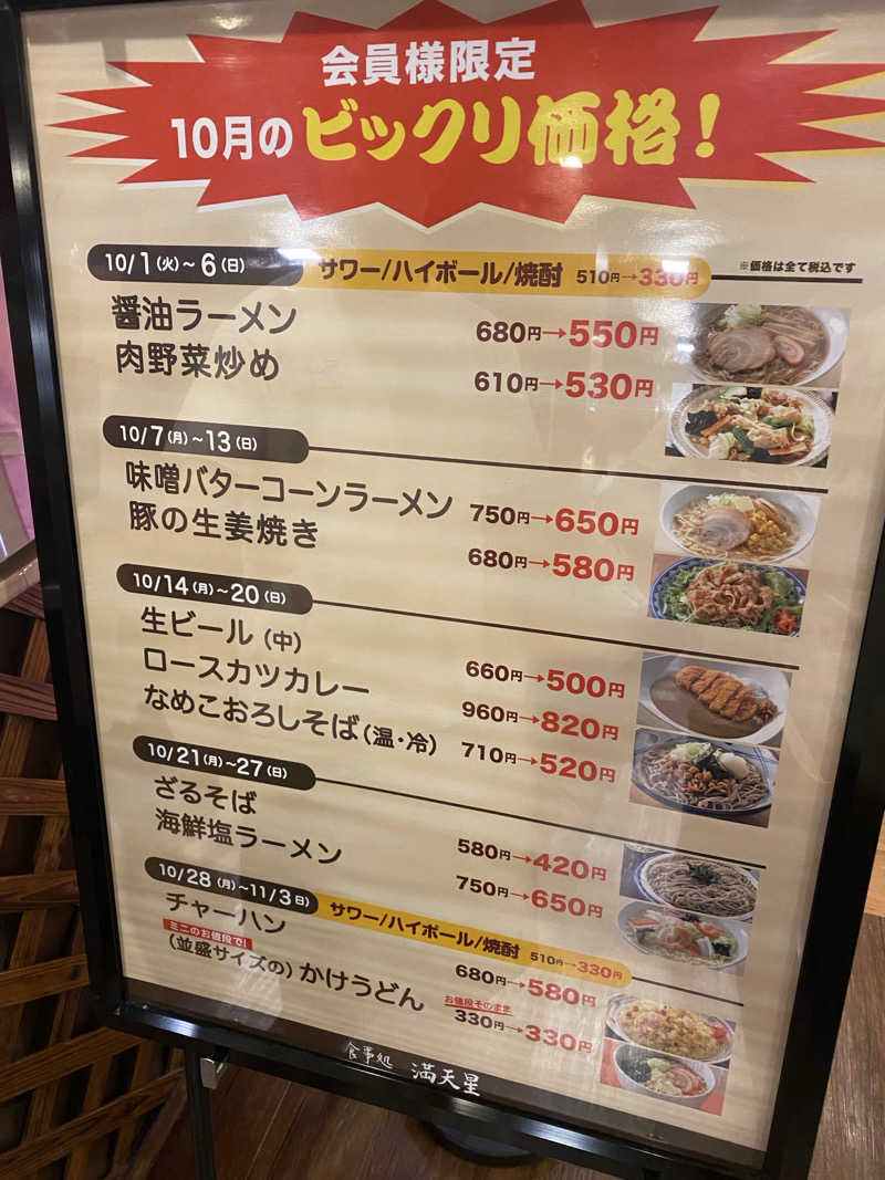 ARIZONAさんの満天の湯 魚津店のサ活写真